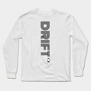 Drift Print Black Vertical Long Sleeve T-Shirt